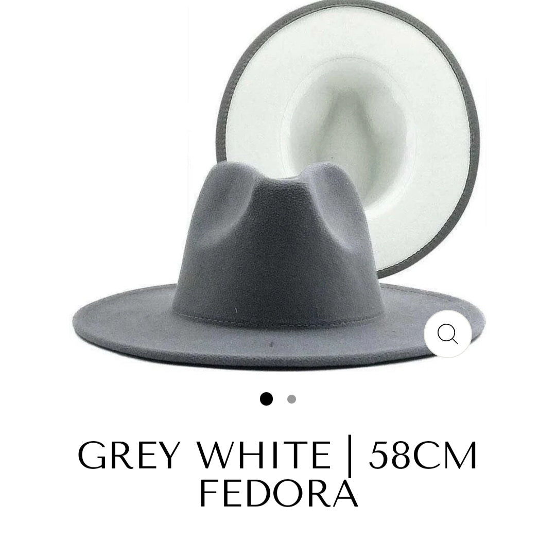Fedora grey / white Bottom