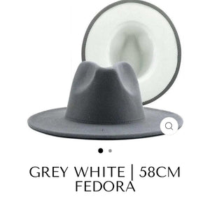 Fedora grey / white Bottom