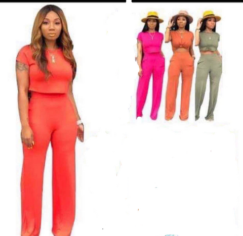 2 pieces (PINK ONLY) pants set