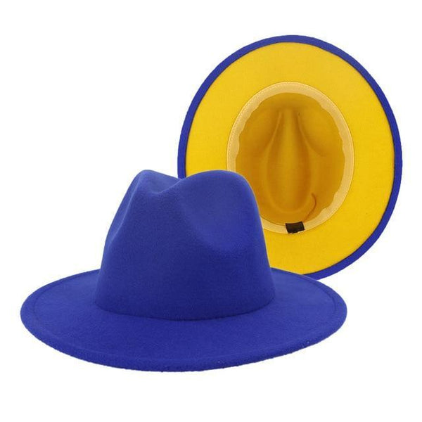 Fedora Blue / Yellow bottom – YB Trendy Boutique